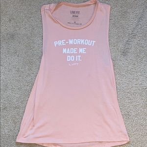 Live fit workout tank top